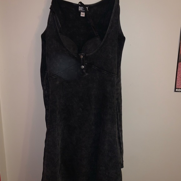 BLACK ACID WASH DIESEL DRESS (NEW) - Picture 3 of 7
